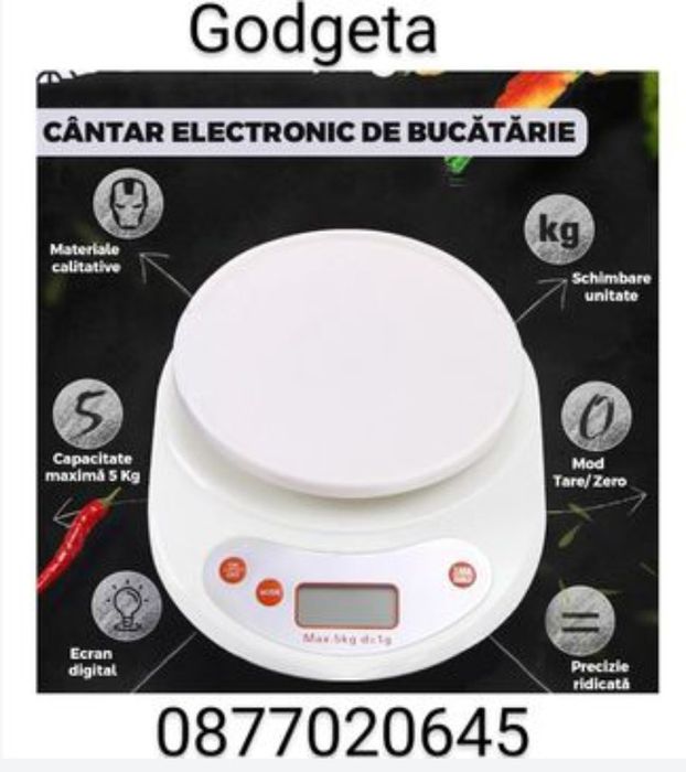 Чисто нова електронна кухненска везна. 10кг и 5кг