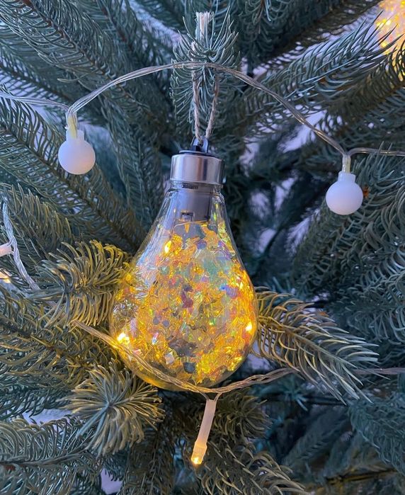 Гирлянды, игрушки на ёлку