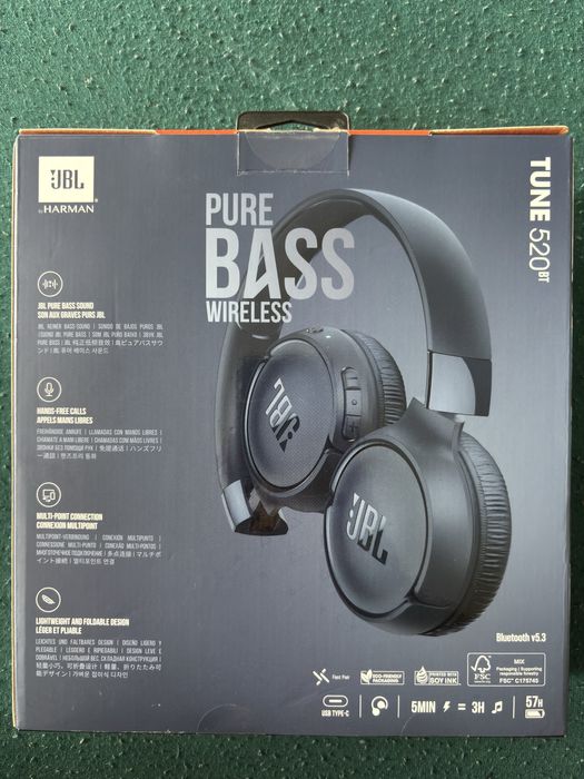 Слушалки JBL TUNE 520BT