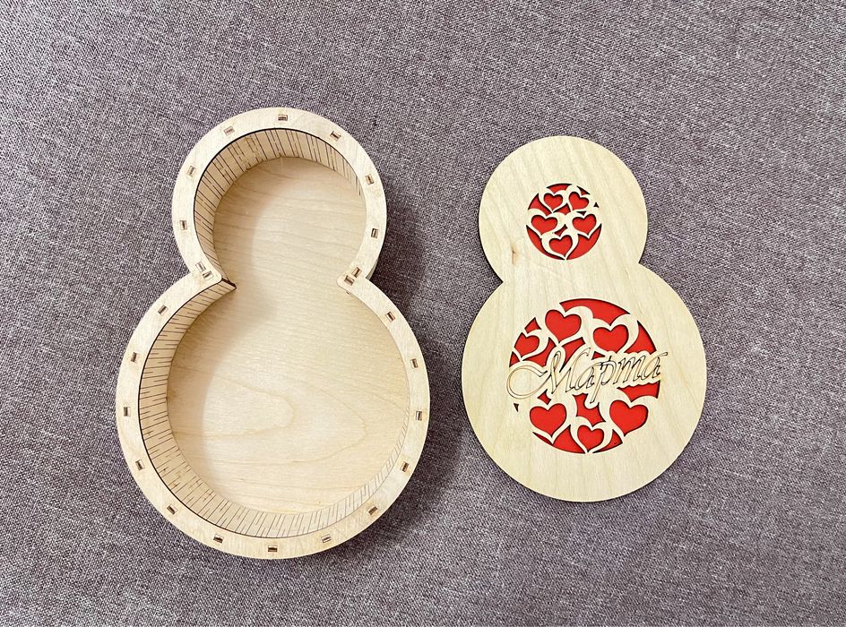 Шкатулка для подарка на 8 Марта