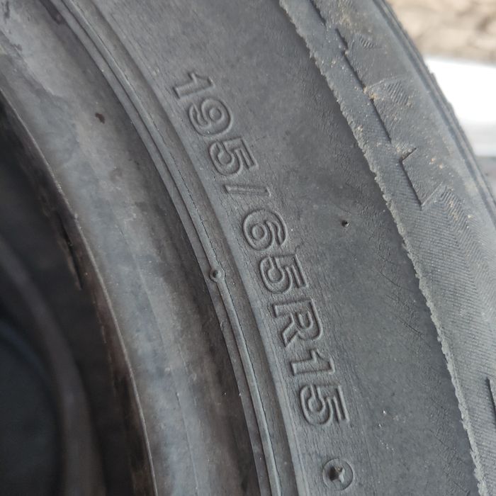 Резина б/у летняя, 195, 65, 15.