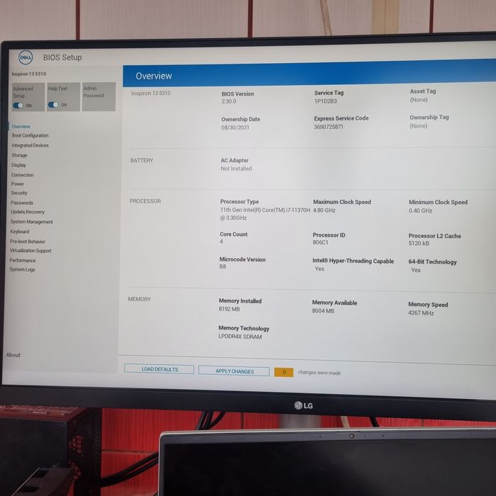 Dell Inspiron I7-1185G7 pentru piese