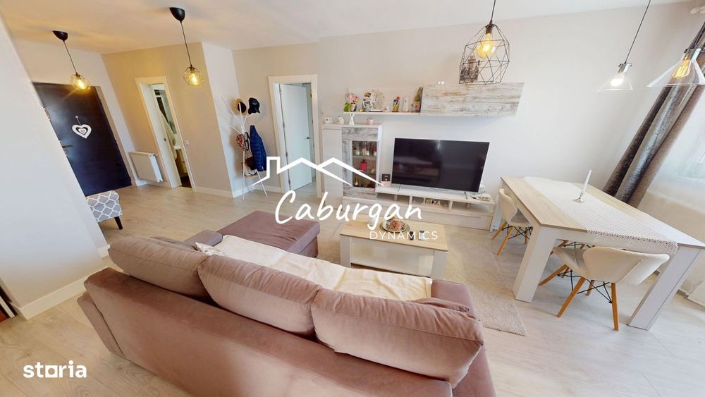 Apartament cu 3 camere, 77 mp utili+2 balcoane, etaj 3/4, Turnisor