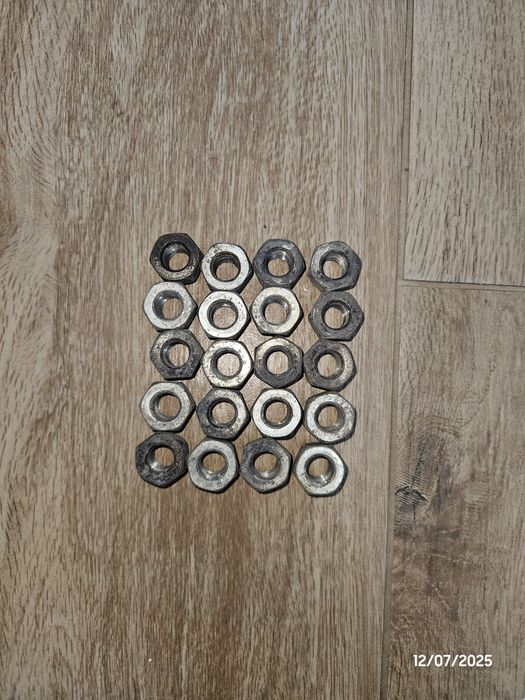 Set 20 piulite HEX21  pentru prezoane otel M12x1.25