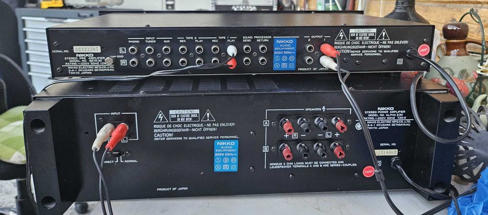 Raritate Audiofilă: Sistem Nikko Alpha 230 + Beta 30 – Putere și Rafinament Japonez