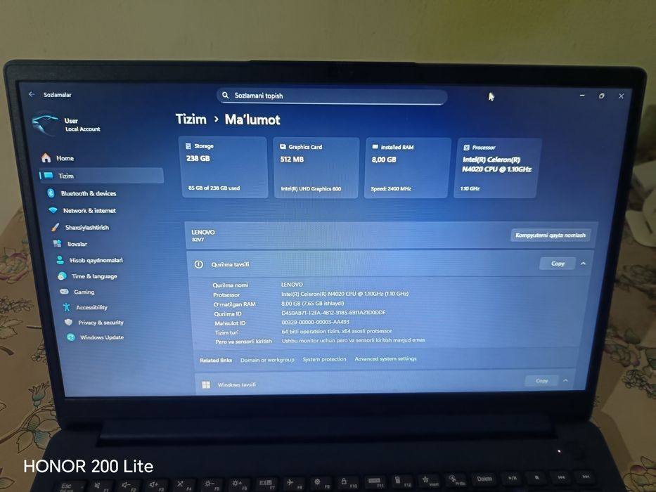 Ofis uchun noutbuk sotiladi