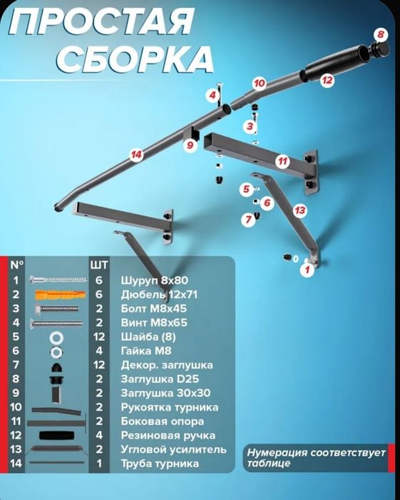 Продам турник новый