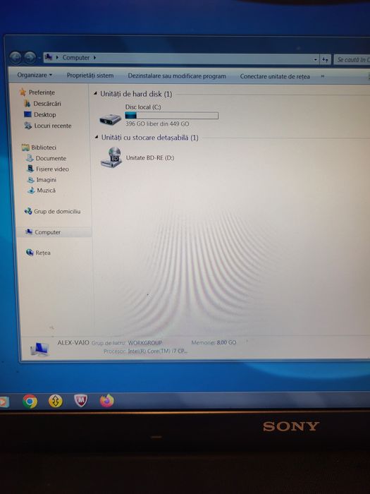 Laptop sony vaio  i7.  schimb