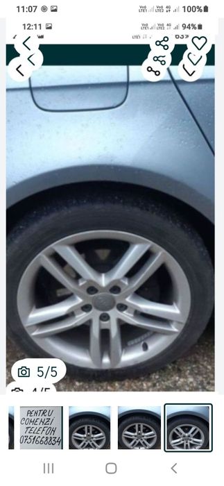 Jante cu cauciucuri pe 18