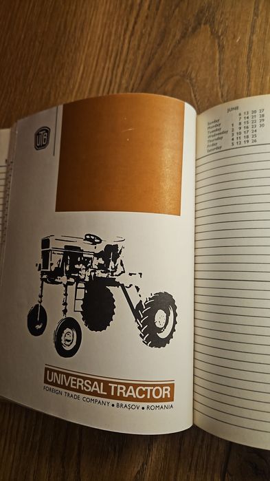 Agenda 1982 Uzina Tractorul Brașov Unicat