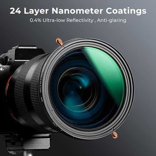 Нов Професионален ND2-32 CPL Филтър за Фотография 72mm K&F Concept