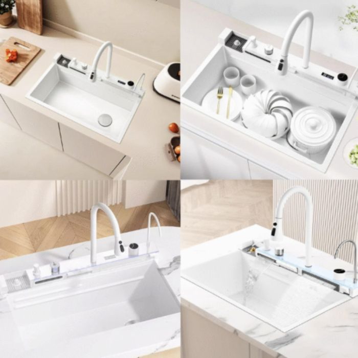 Кухненска мивка с изтеглящ се кран