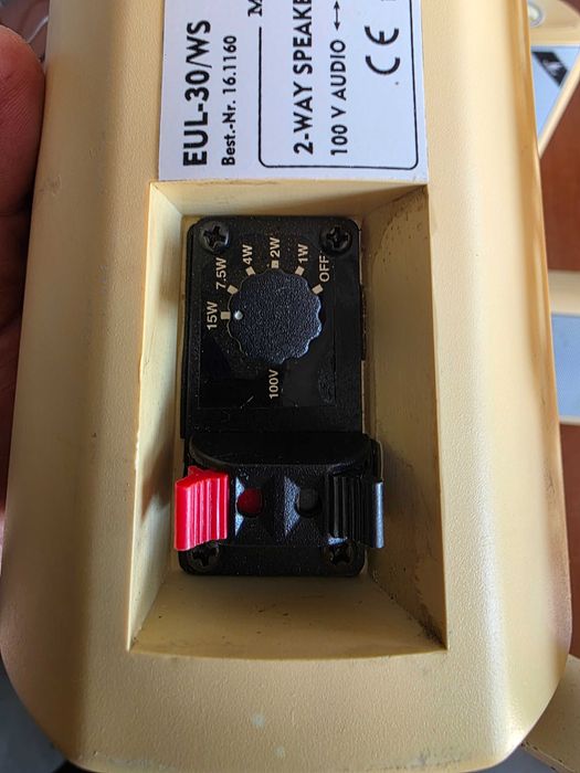 6 bucati Monacor EUL-30/WS boxe profesionale audio ambient 100V