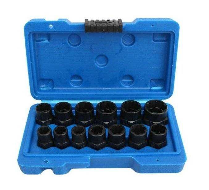Trusa Extractoare suruburi rupte ,extractoare prezoane ,13 piese 3/8