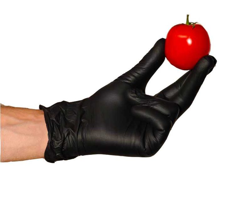 Продам перчатки одноразовые чёрные, нитрил/винил