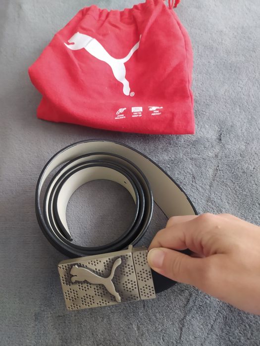 Кожен колан Puma с две лица