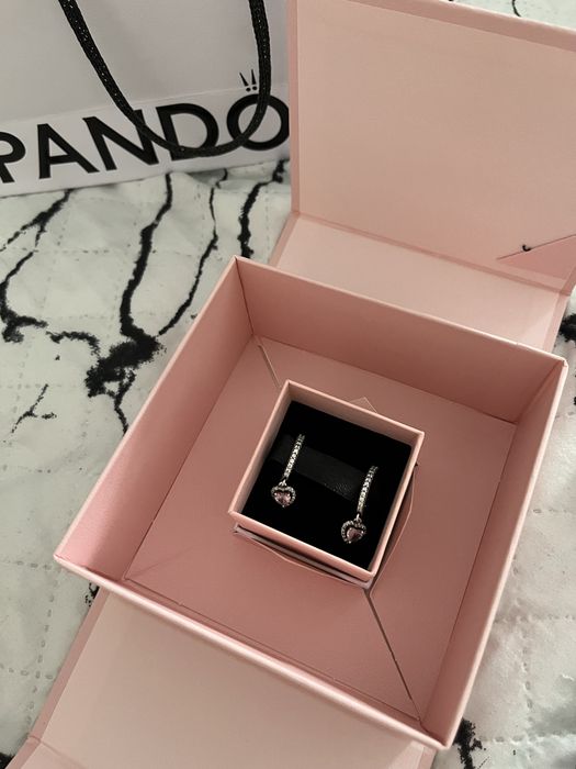 pandora серьги новые