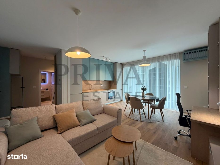 Apartament premium 2 camere mobilat, 55 mp, etaj 3, Nord One Torontal