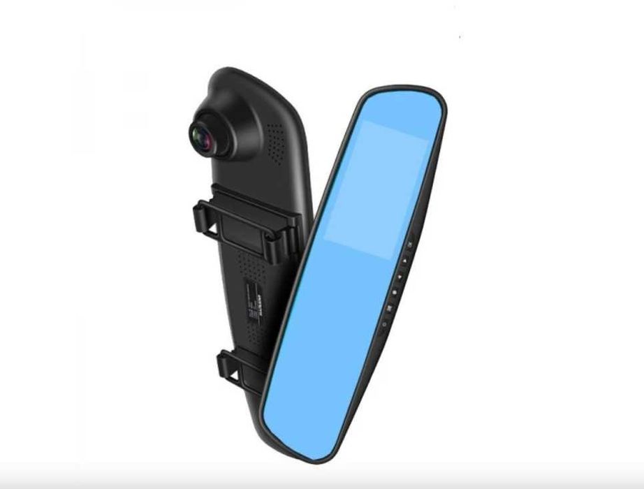 Огледало видеорегистратор с 2 камери предна и задна камера