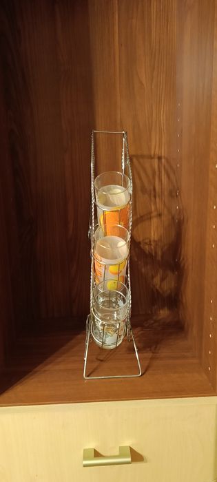 Комплект 6 чаши на стойка