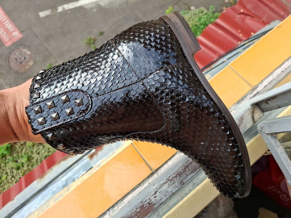 cizme ghete dama piele piton