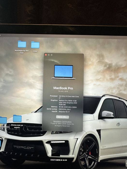 MacBook Pro 2019 TouchBar - i7 16gb ram Radeon Pro 560X 4Gb