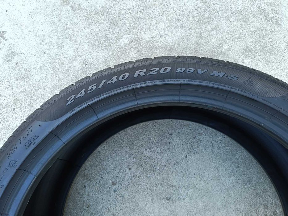 O anvelopa iarna 245 40 20 pirelli sottozero 2 run flat profil de 7 mm