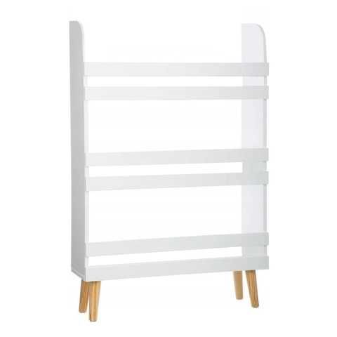 Детска етажерка за играчки и книги, дървена/Детска библиотека за книги