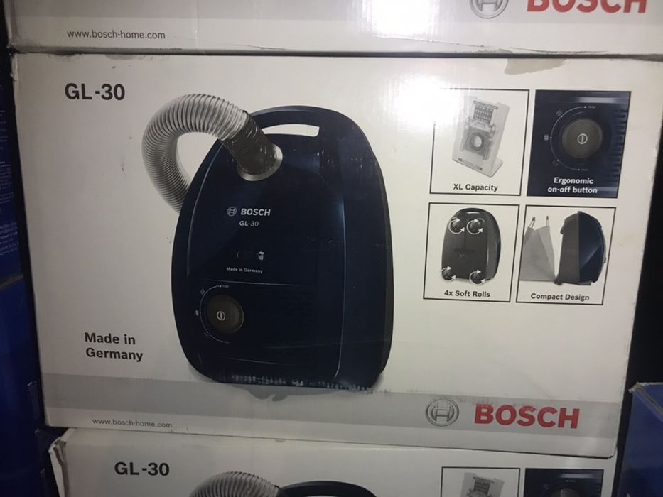 Пылесос BoschGL30 Сухая уборка мешковой Объем пылесборника 4л Orginal