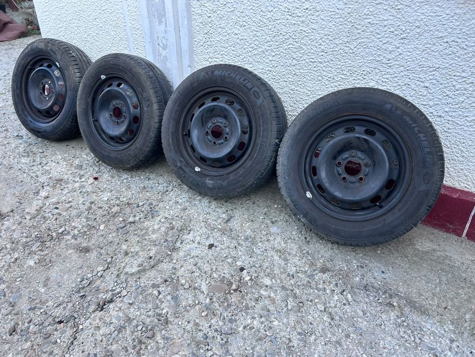 Set 4 jante otel  Ford – R15 | 5x108 | ET 52.5 cu anvelope 195/65 R15 Michelin  Energy - foarte bune