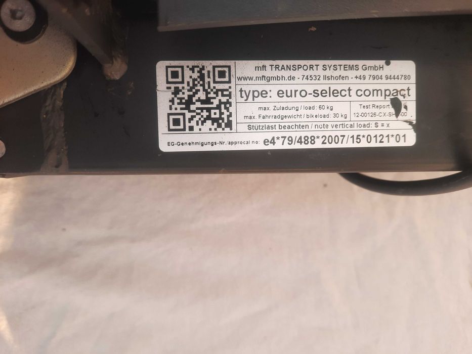 Багажник за 2 колела за теглич, MFT EuroSelect Compact