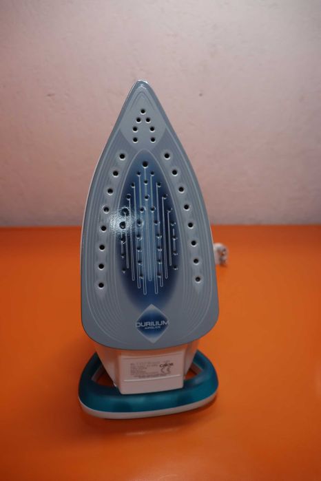Парна ютия Calor Easygliss Plus, 2500 W, Непрекъсната пара 40 г/мин, Преса 195 г/мин, Плоча Durilium Airglide FV5719C0, Тюркоаз