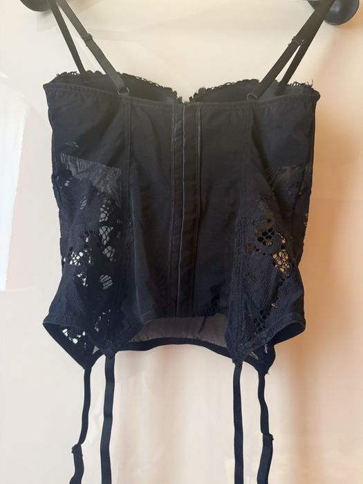 Нов черен корсет с жартиери H&M
