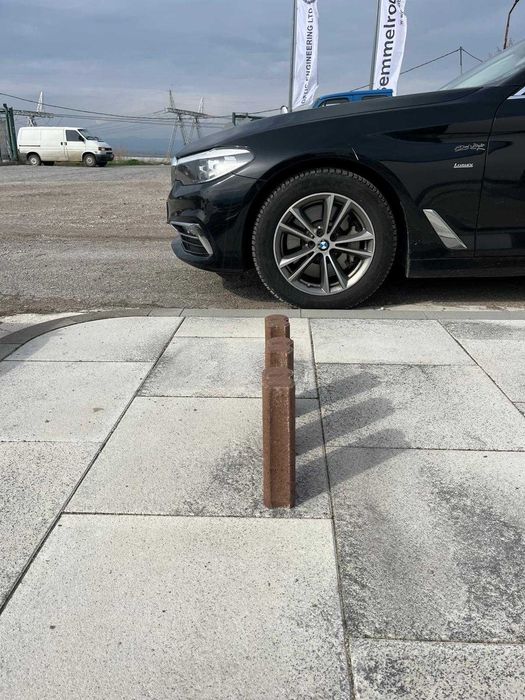 Duofix палисада Semmelrock 9,4 x 6 x 25, цвят: кафяв
