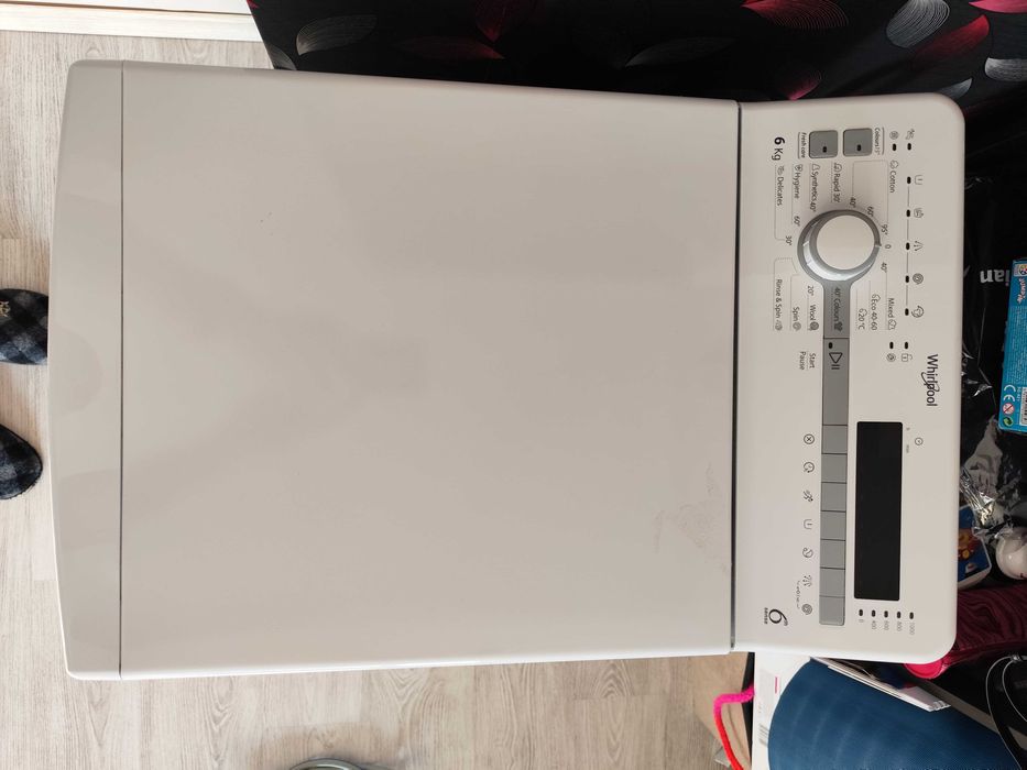 Пералня с горно зареждане WHIRLPOOL TDLR 6040S EU/N 6.0 kg, 1000 об/min
