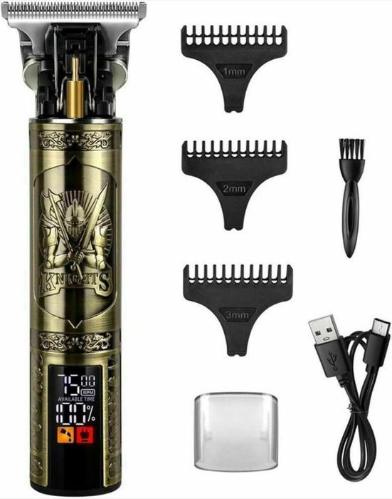 БЕПУЛ Доставка,Триммер соч соқол учун T12,металл корпус ва Индикаторли