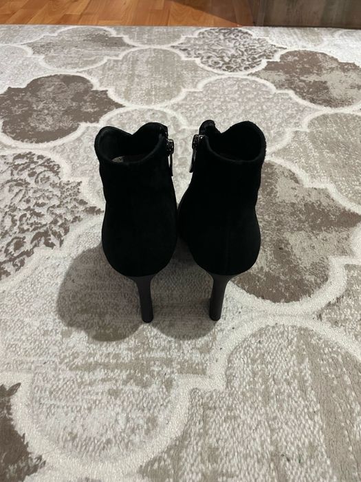 Замшевые ботильоны, натуралка