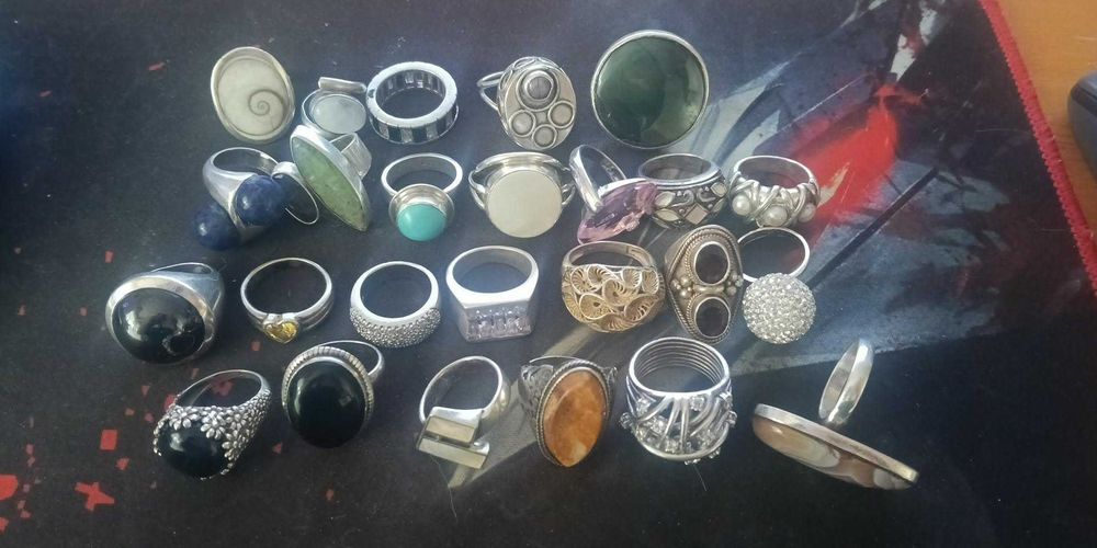 Lot inele argint 925 260,4 gr