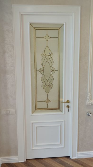 МДФ двери.  Неоклассика и классика.  Двери с стеклом.  Ойнали эшиклар