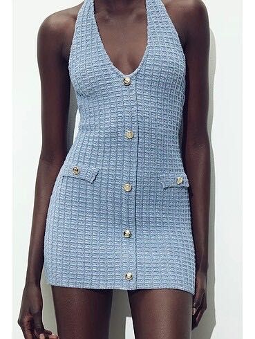 нова синя рокля Zara