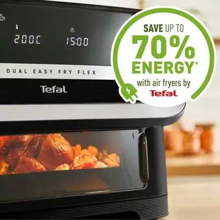 Air Fryer Tefal Dual Easy Fry Flex - 8 литра - 2700W (В ГАРАНЦИЯ)