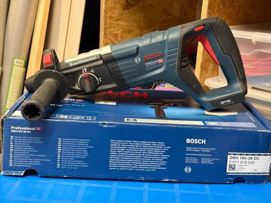Ciocan rotopercutor Bosch GBH 18V-28 DC 3.4J SDS-plus, cutie, solo