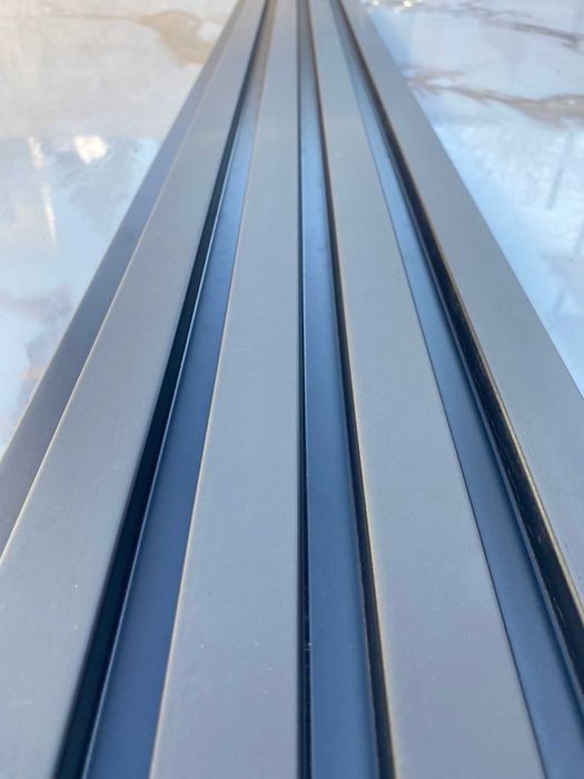 3D Декоративен панел за стена – Цвят: Антрацит / Черен – 20х290 см