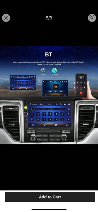 Универсална мултимедия за кола 7 инча двоен дин с блутут и GPS