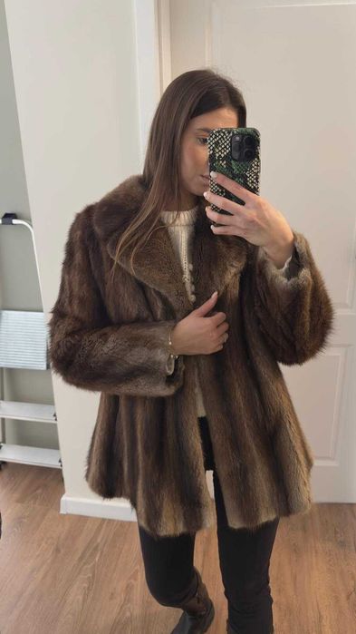 Blana naturala Vizon/Nurca Marime S/M