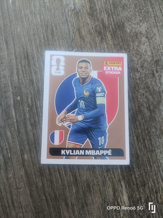 Kilian Mbappe sticker Pannini bronze