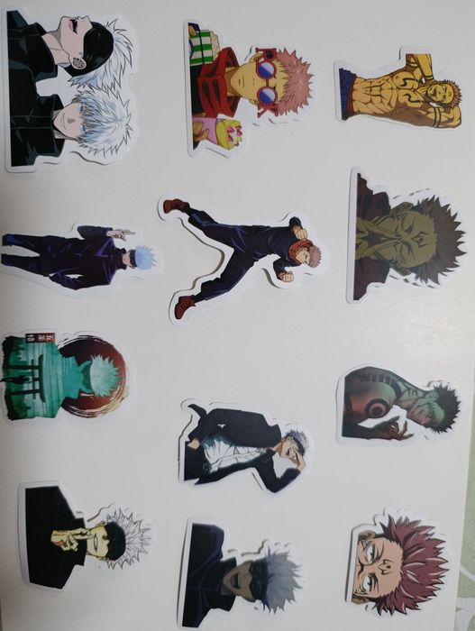 Аниме наклейки:Магия и мускулы;Магическая битва 1шт 1000сум