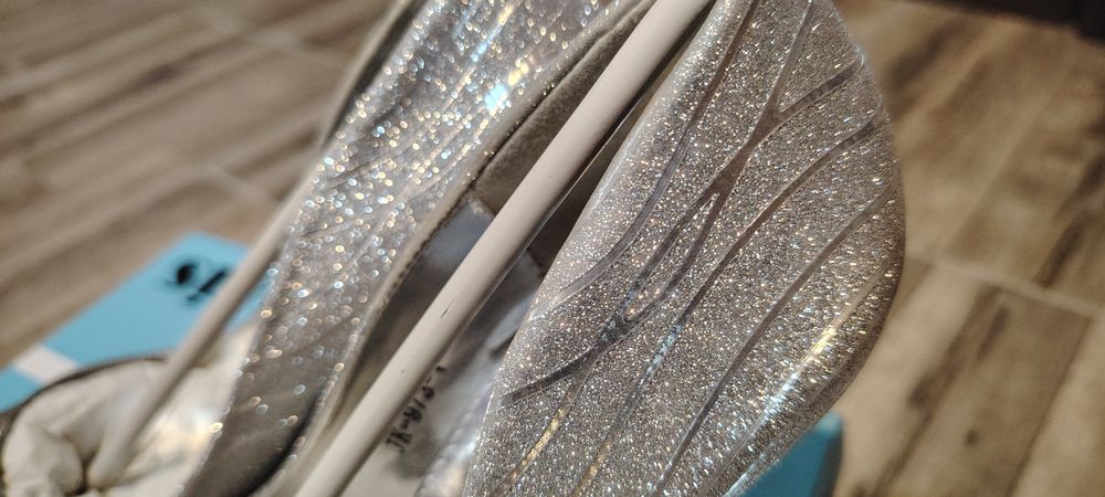 Официални сребърни обувки 39 номер- НОВИ