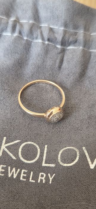 Inel aur cu diamante Sokolov