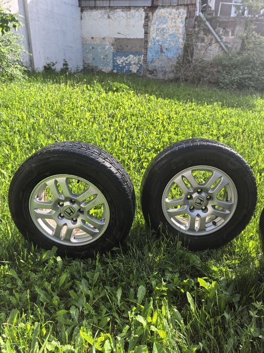 Honda лети джанти 15-ки, 15X6JJ 50, с гуми Continental ContiCrossContact LX 2, 205/70 R 15 H